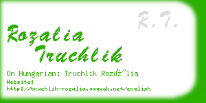 rozalia truchlik business card